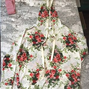 See Through Floral Hoodie